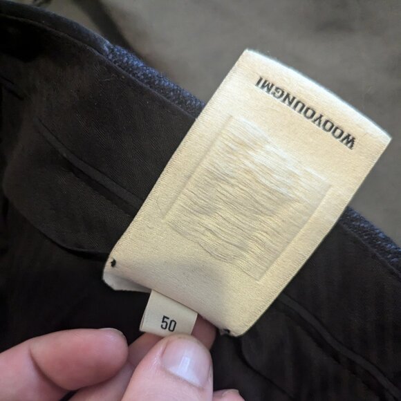 WOOYOUNGMI - Classic purple pants - Sz 50 - Picture 9 of 9